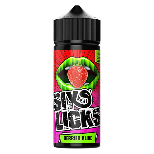 Six Licks Berried Alive E-liquid 120ML Shortfill - Ubervape