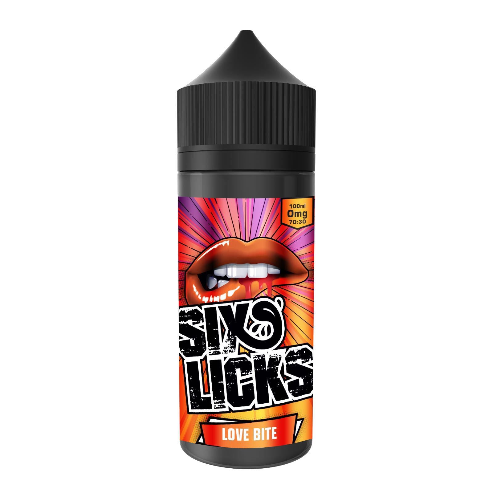 Six Licks Love Bite E-liquid 120ml Shortfill - Ubervape