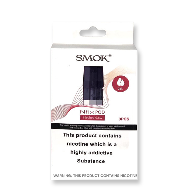 Smok Nfix - 0.8ohm Meshed 2ml Pod x 3 (Pack)