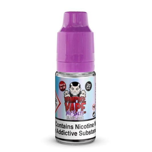 Vampire Vape - Black Jack 10ml Nic Salt E-Liquid