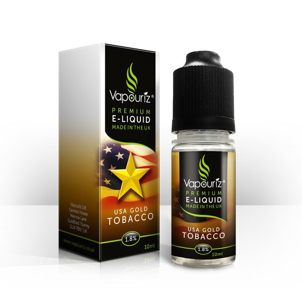 Vapouriz E Liquid (USA Gold Tobacco)