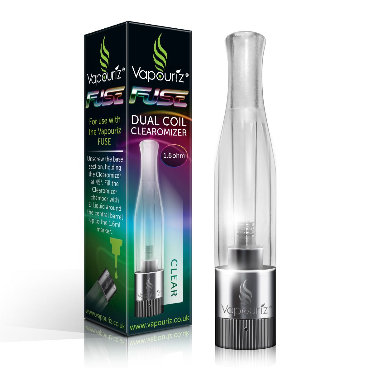 Vapouriz FUSE Dual Coil Clearomizer