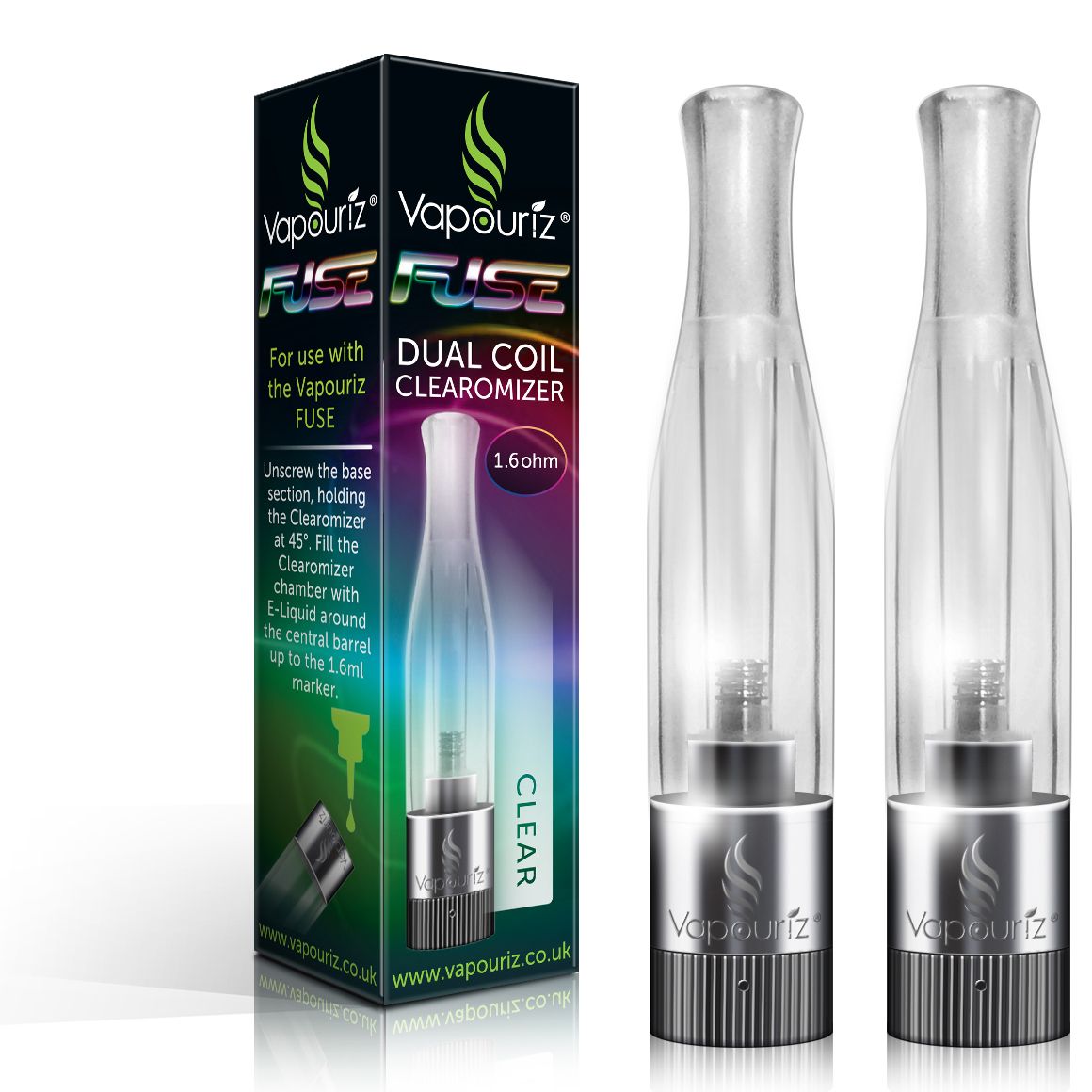 Vapouriz FUSE Dual Coil Clearomizer