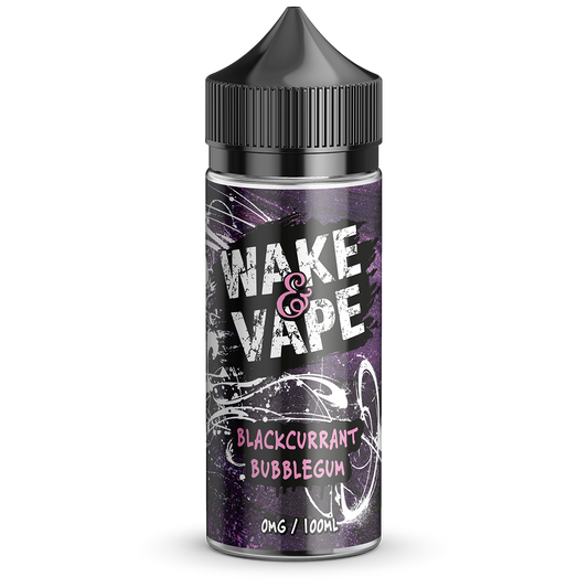 Wake n Vape - Blackcurrant Bubblegum E-liquid 120ml Shortfill