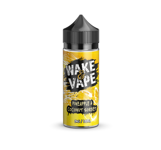 Wake n Vape - Pineapple & Coconut Sorbet E-liquid 120ml Shortfill